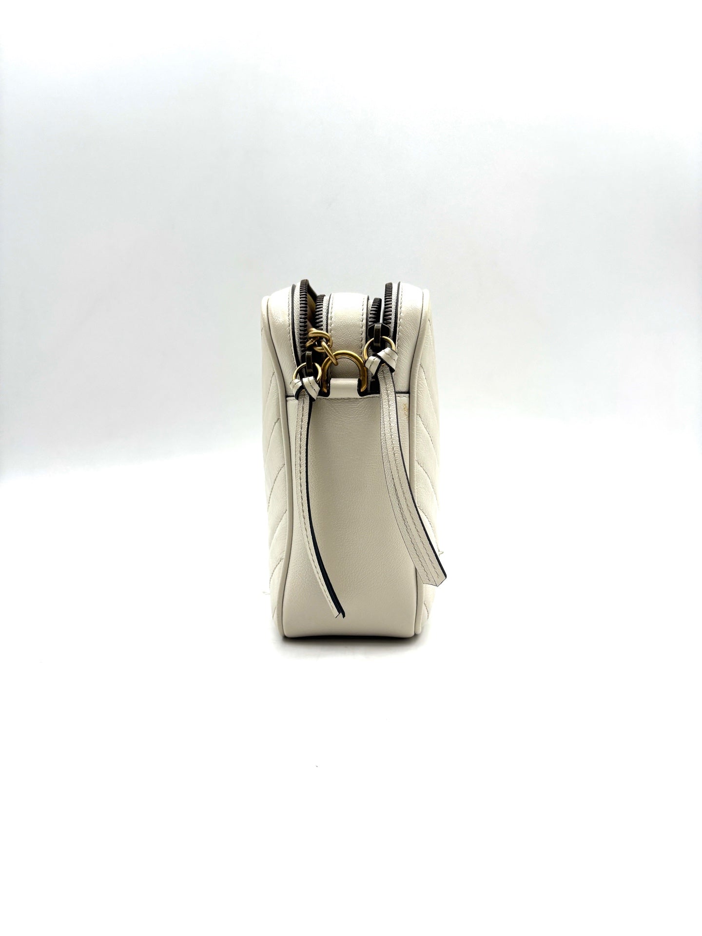 Gucci - Marmont Camera Bag (Vertical) - Leather - White - (mini)