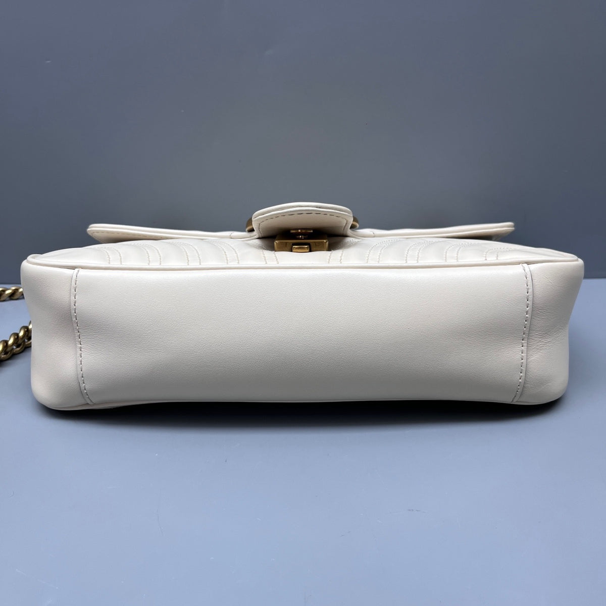 Gucci - Marmont chain bag - Leather - White - (medium)