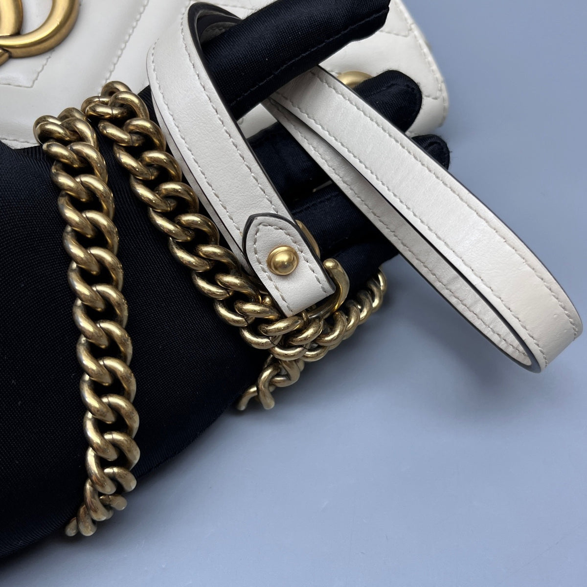 Gucci - Marmont chain bag - Leather - White - (medium)