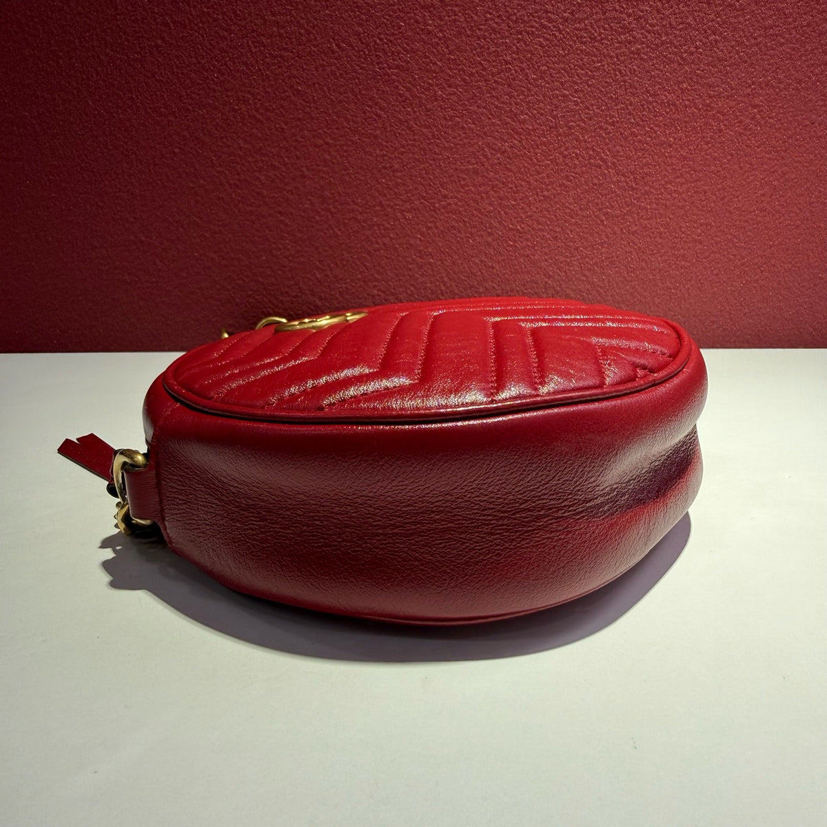 Gucci - Marmont Circle Bag - Leather - Red - (mini)