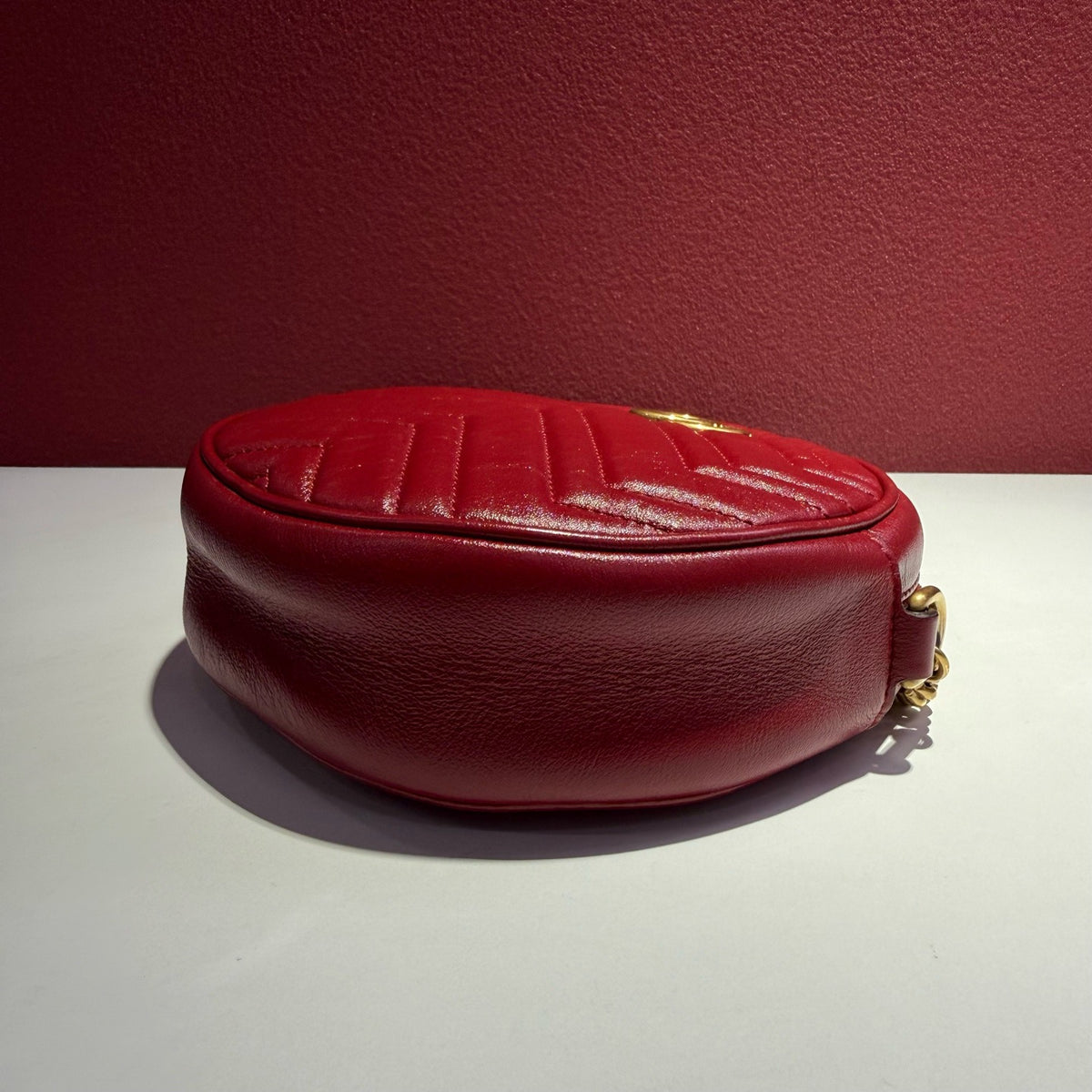 Gucci - Marmont Circle Bag - Leather - Red - (mini)