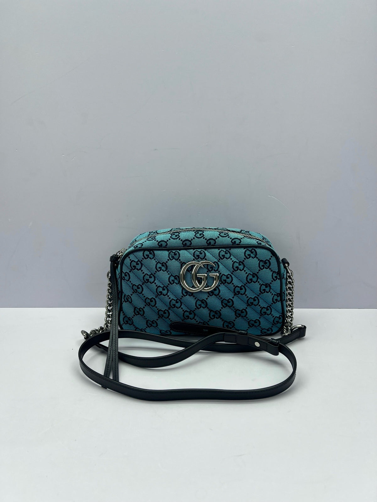 Gucci - Marmont - Cloth - Blue - (Small)