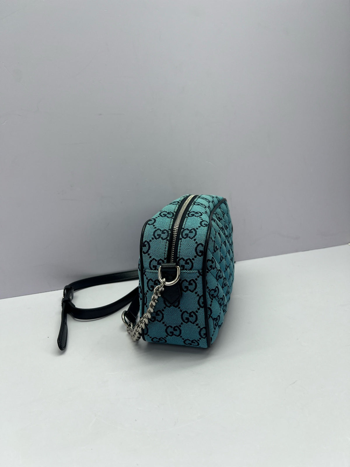 Gucci - Marmont - Cloth - Blue - (Small)