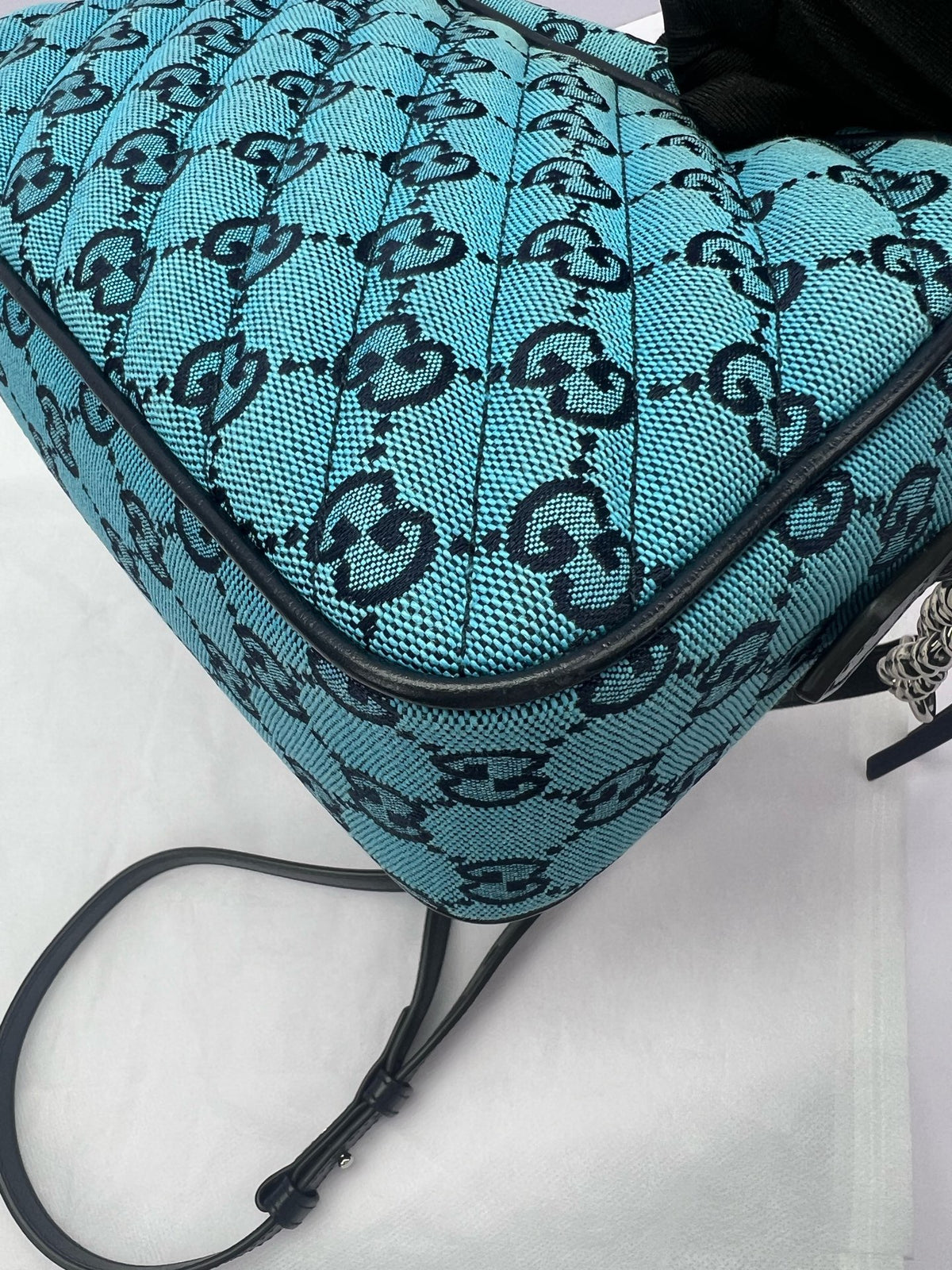 Gucci - Marmont - Cloth - Blue - (Small)