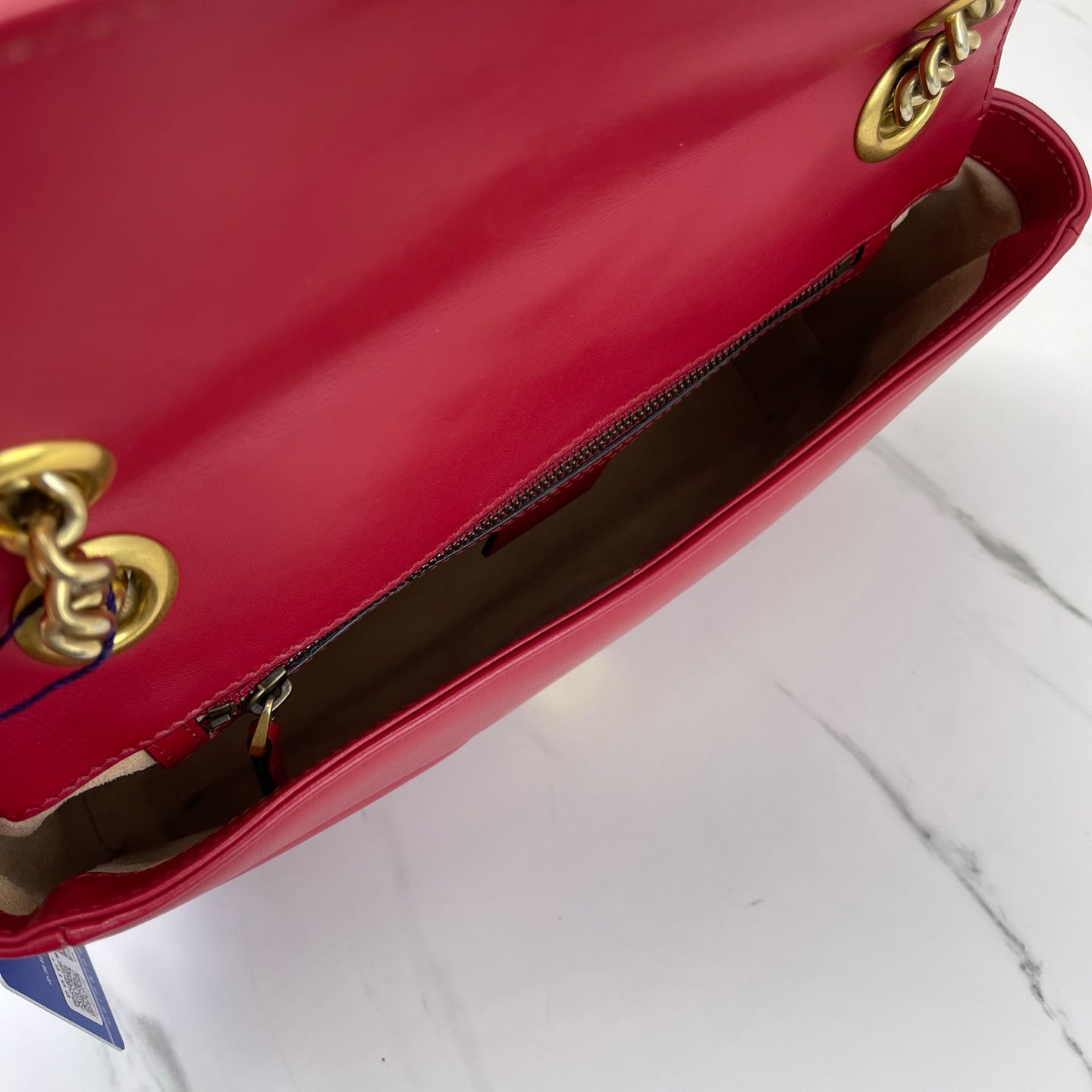 Gucci - Marmont - Cowhide leather - Red with Gold-Tone Hardware - (medium)