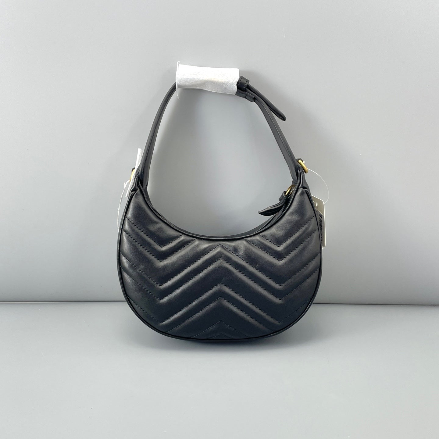 Gucci - Marmont Crescent Bag - Leather - Black - (mini)