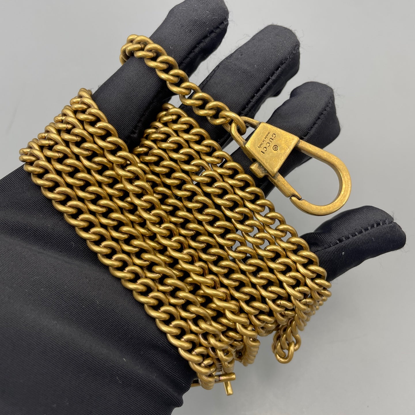 Gucci - Marmont Crescent Bag - Leather - Black - (mini)