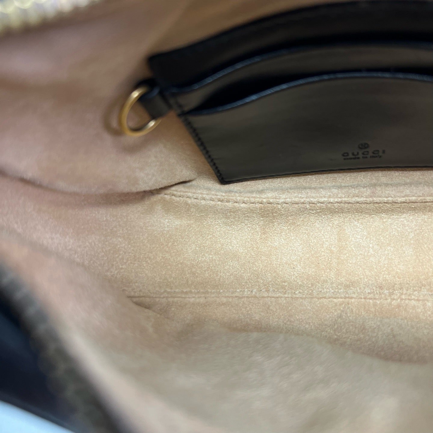 Gucci - Marmont Crescent Shoulder Bag - Leather - Black - (mini)