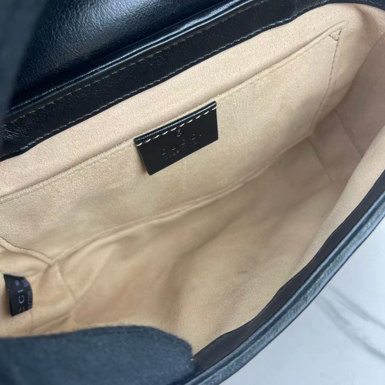 Gucci - Marmont - GG Supreme coated canvas and leather - Beige, Black - (mini)