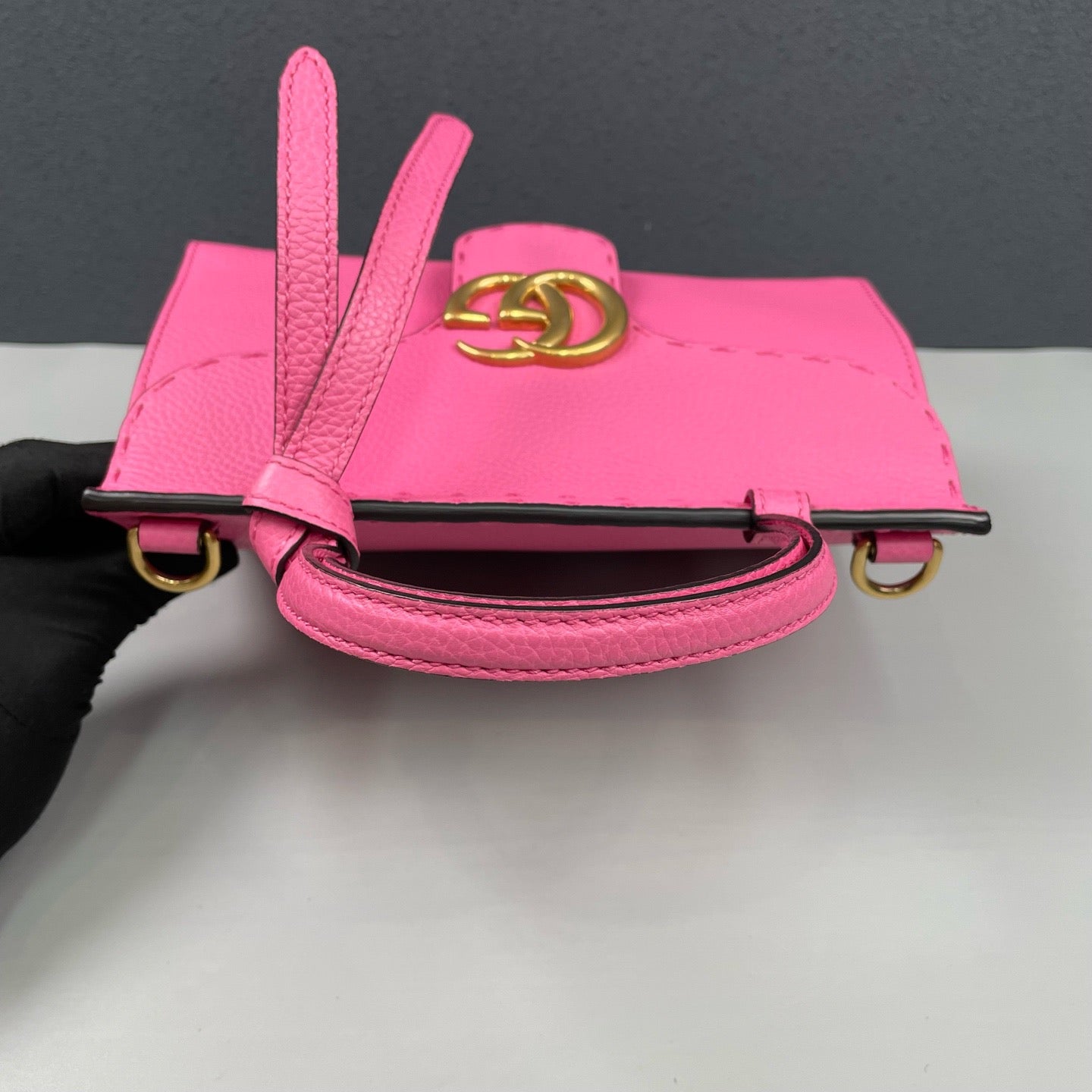 Gucci - Marmont - Grained leather - Rose Pink - (Small)