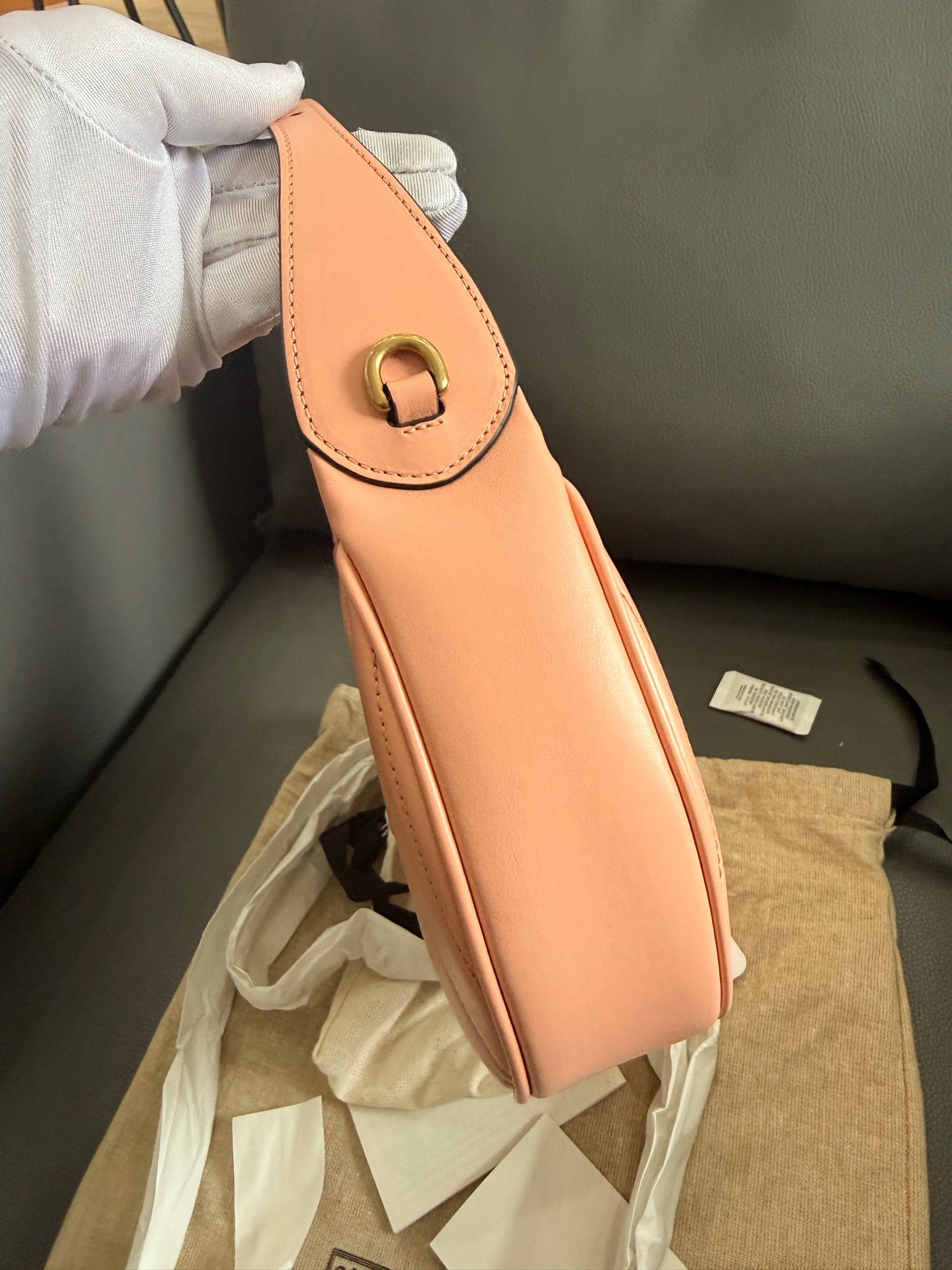 Gucci - Marmont Half Moon Mini Bag - Leather - Pink - (mini)