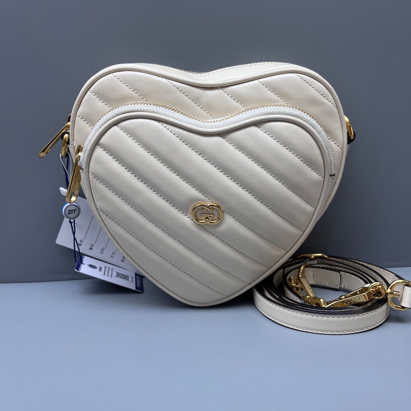 Gucci - Marmont Heart Bag - Leather - White - (mini)