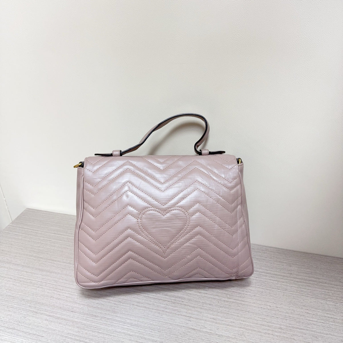 Gucci - Marmont - Leather - Beige - (large)