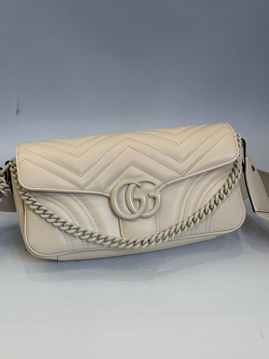Gucci - Marmont - Leather - Beige - (medium)