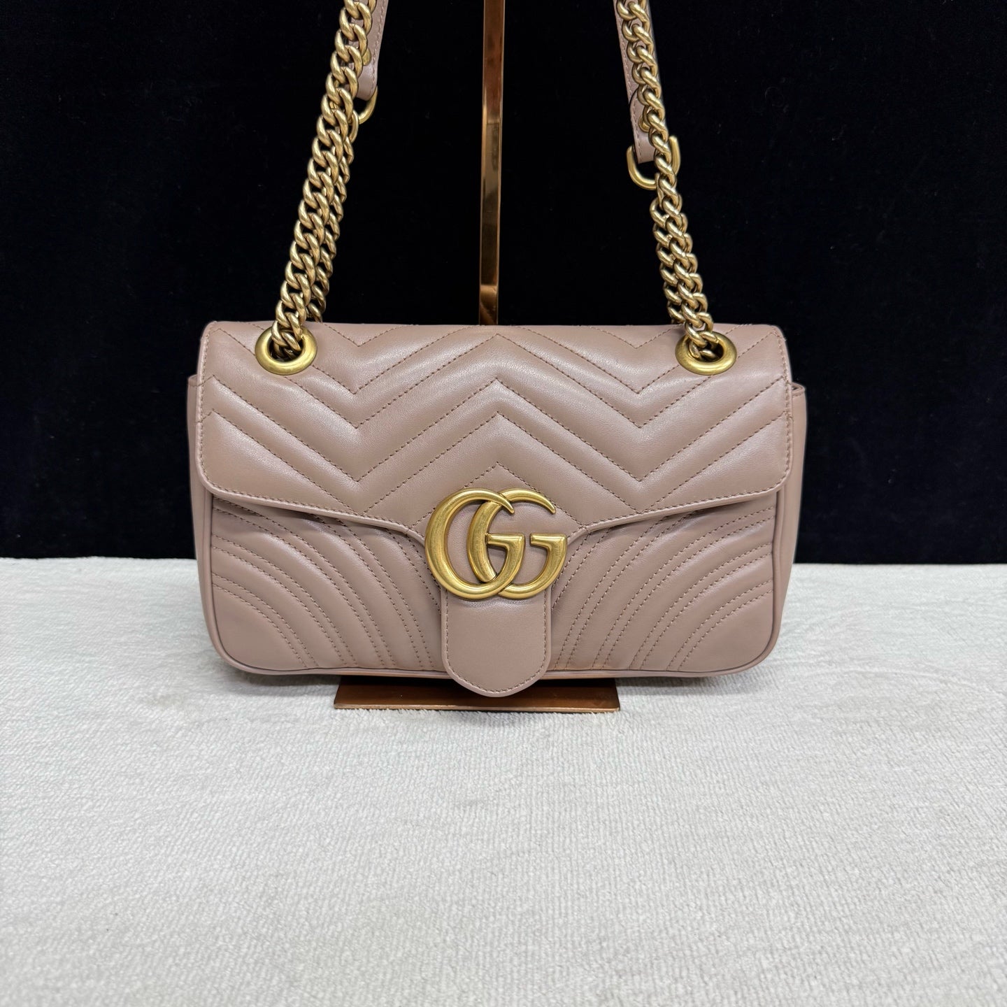 Gucci - Marmont - Leather - Beige - (medium)
