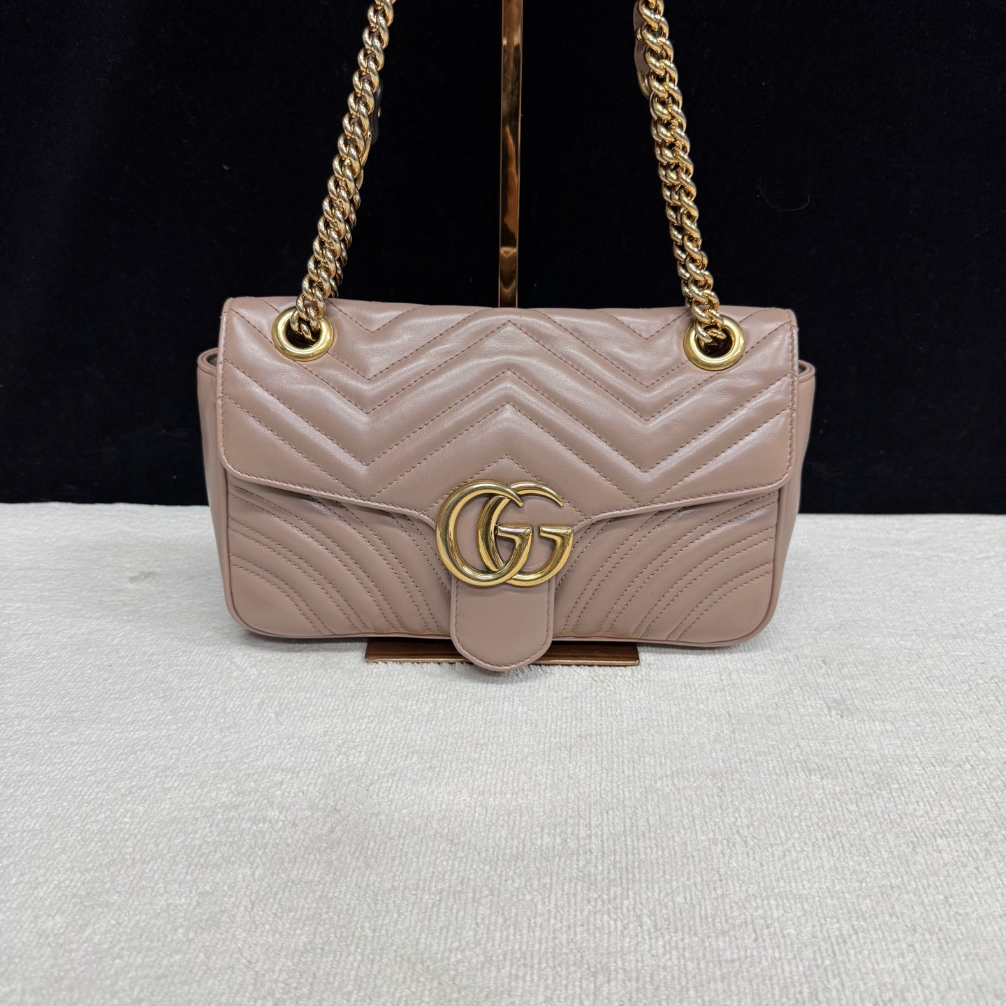 Gucci - Marmont - Leather - Beige - (medium)
