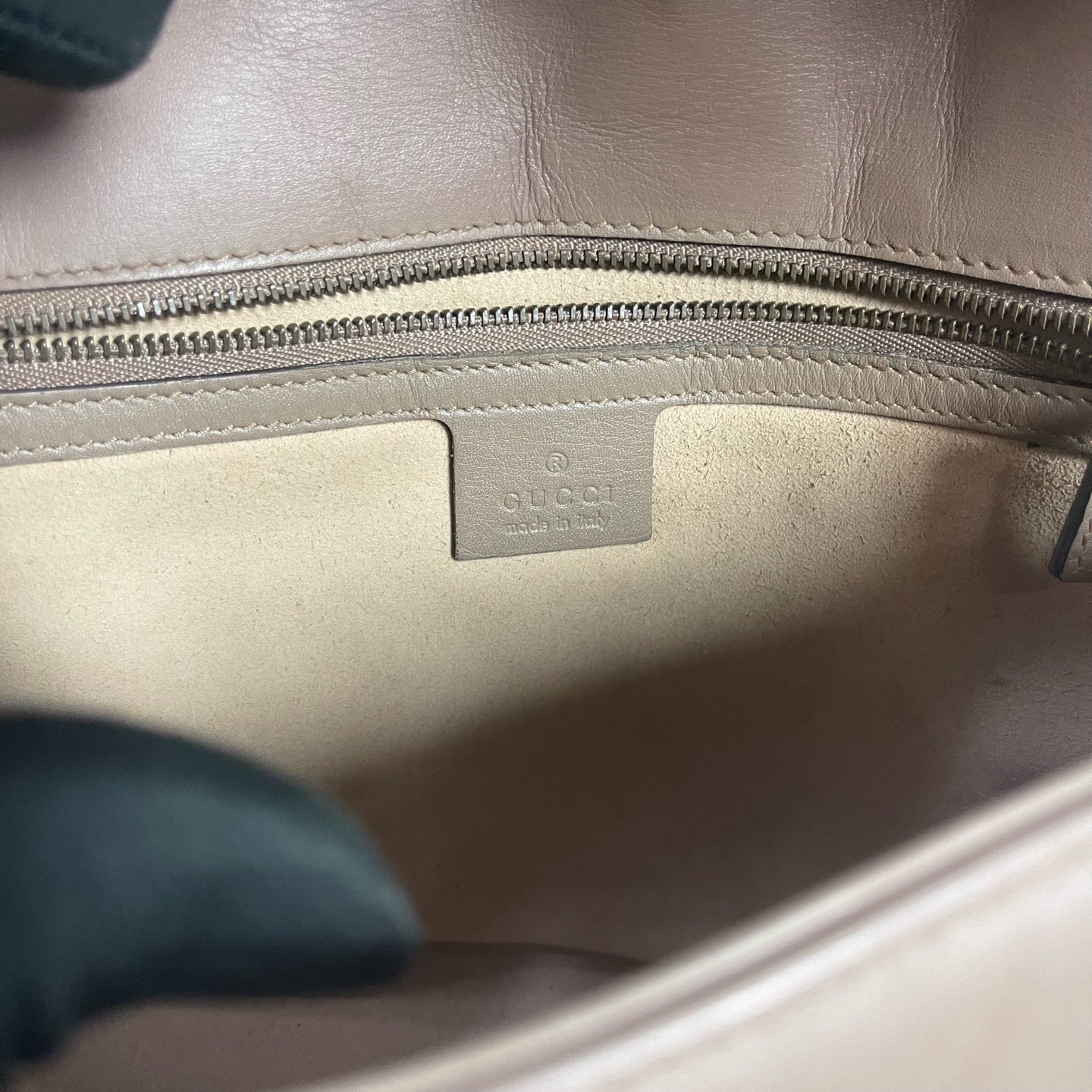 Gucci - Marmont - Leather - Beige - (Medium)