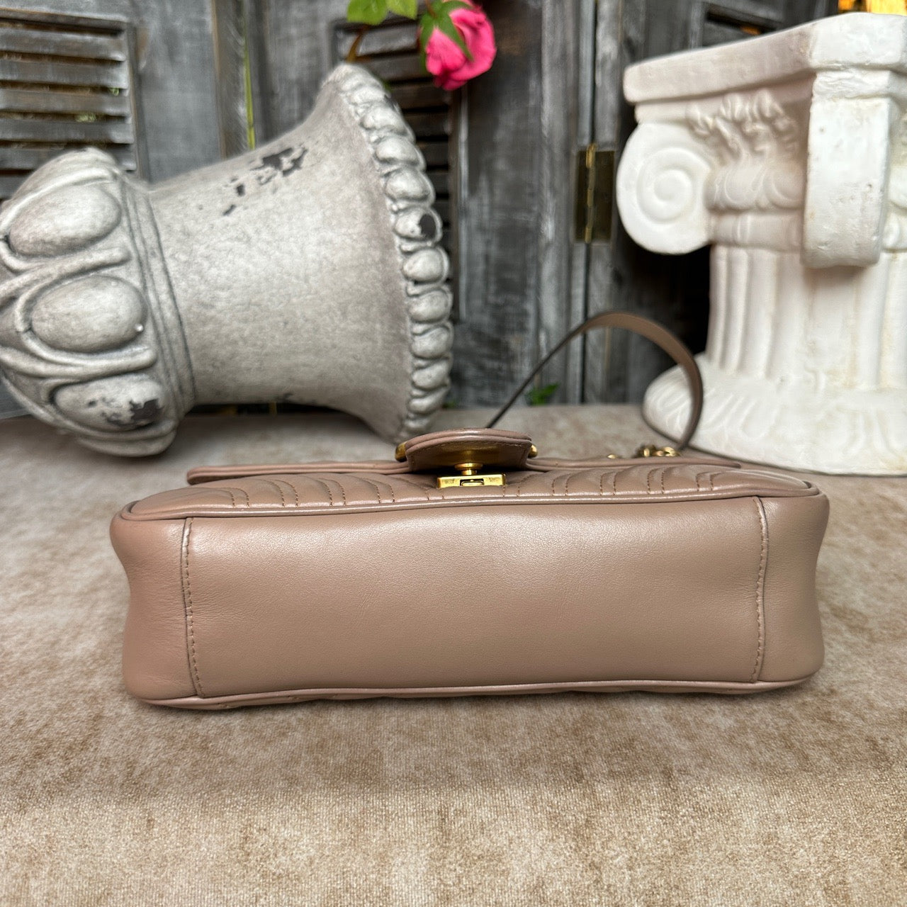 Gucci - Marmont - Leather - Beige - (medium)