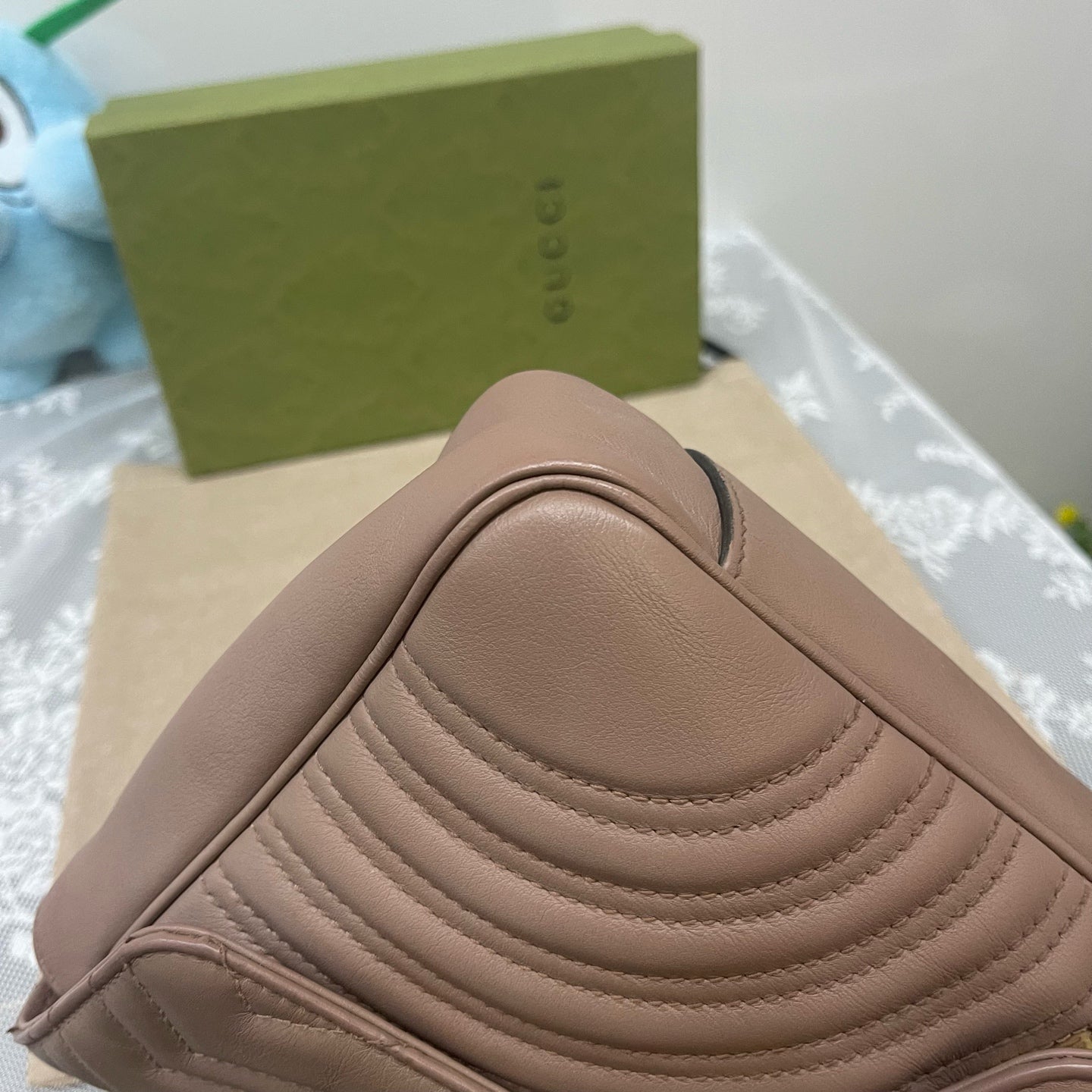 Gucci - Marmont - Leather - Beige - (Medium)