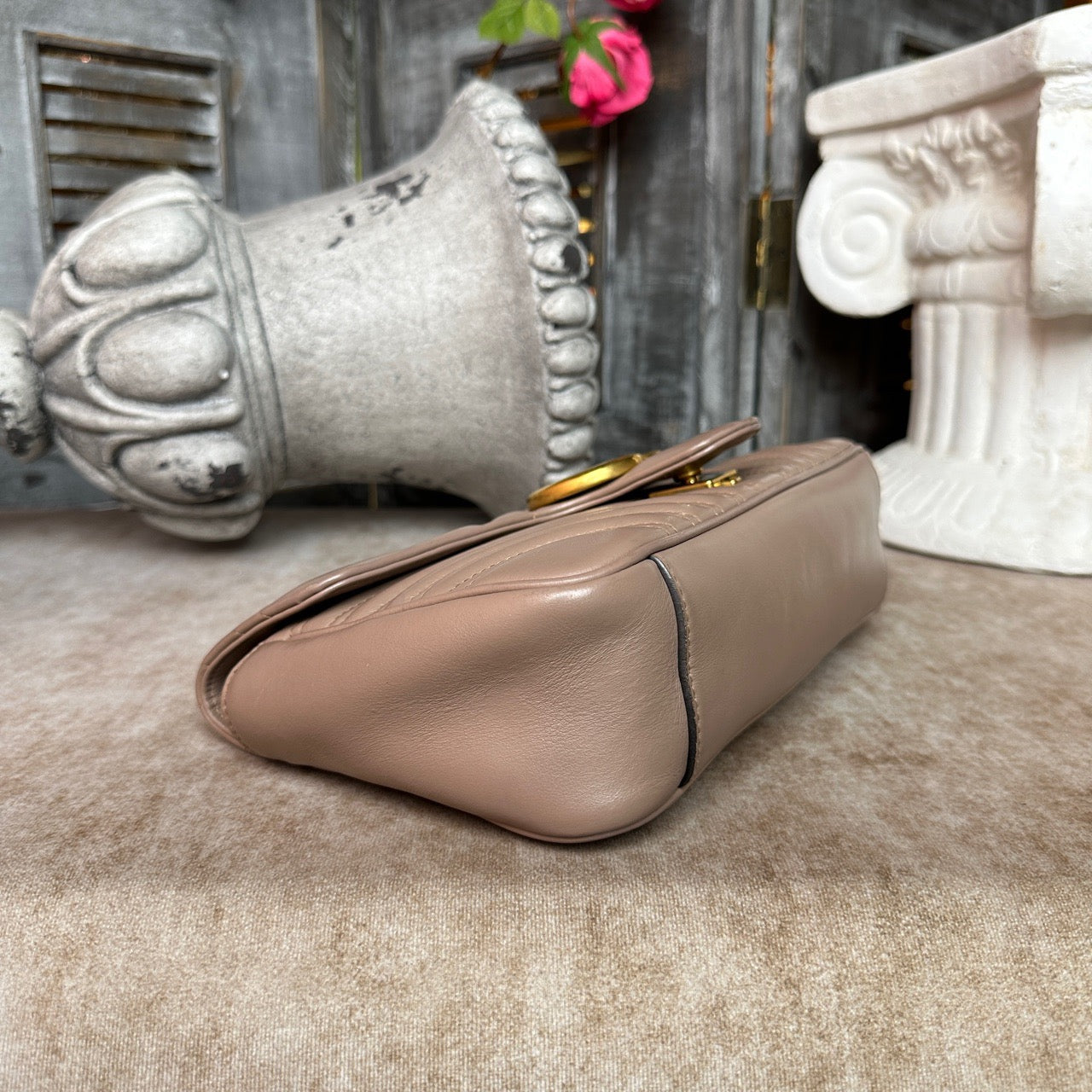 Gucci - Marmont - Leather - Beige - (medium)