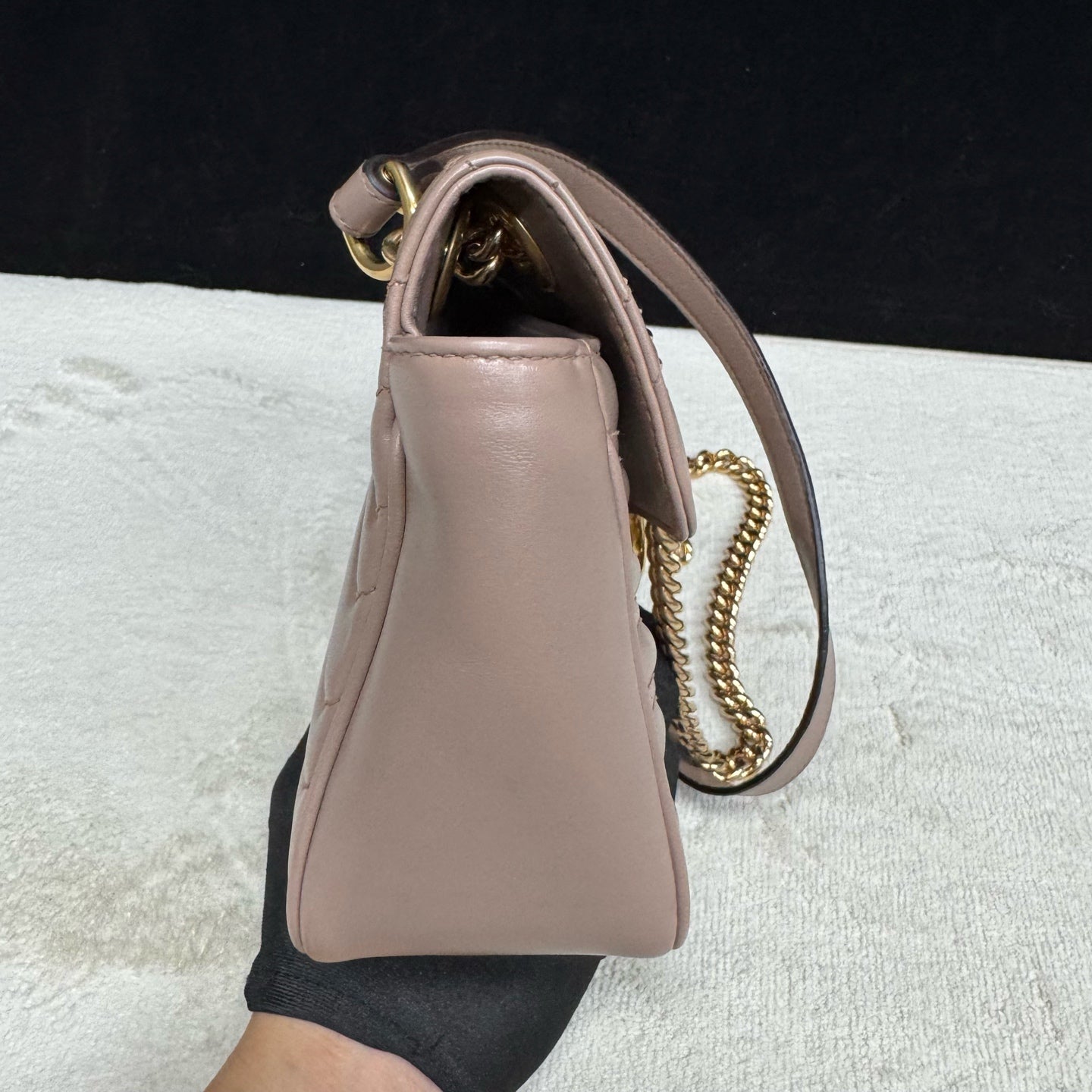 Gucci - Marmont - Leather - Beige - (medium)