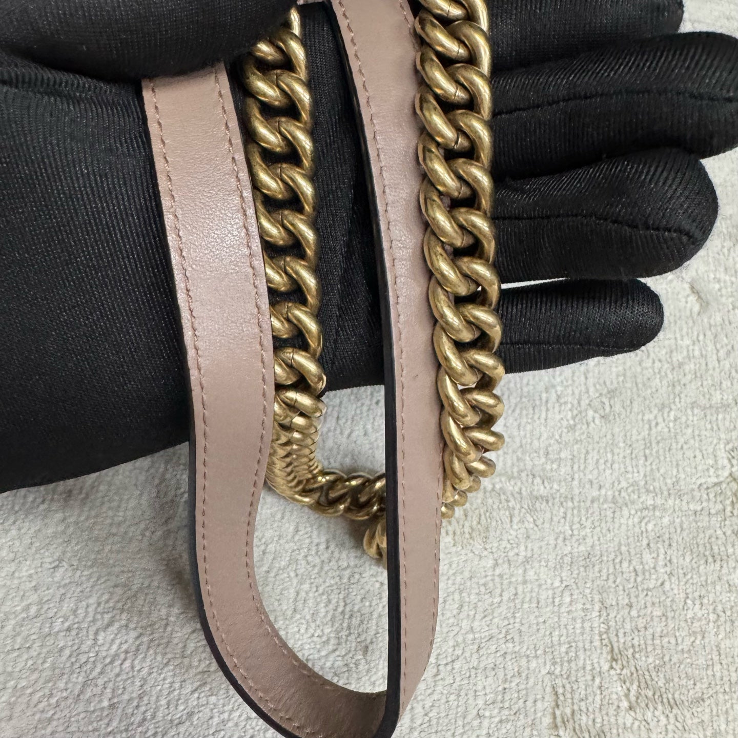 Gucci - Marmont - Leather - Beige - (medium)