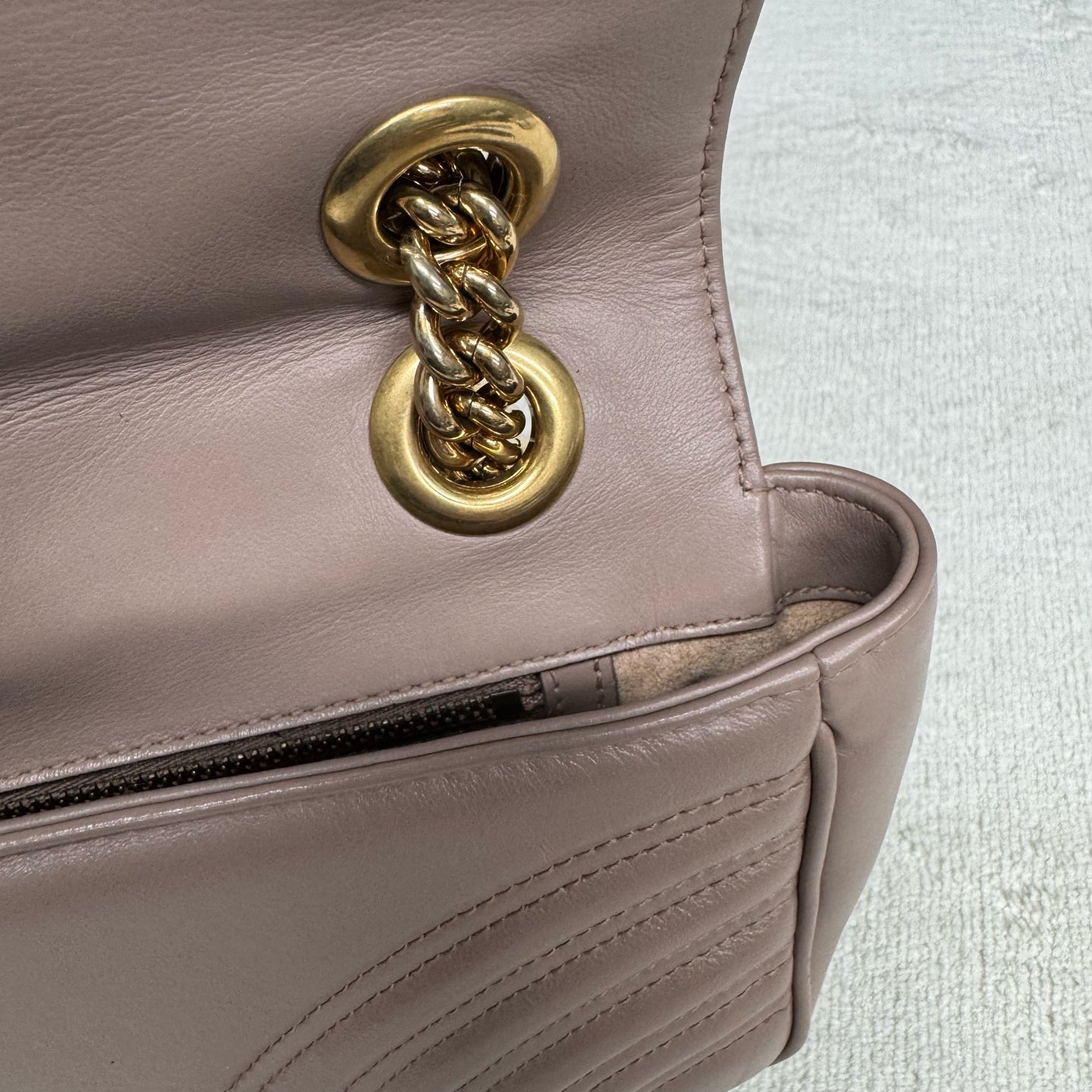 Gucci - Marmont - Leather - Beige - (medium)