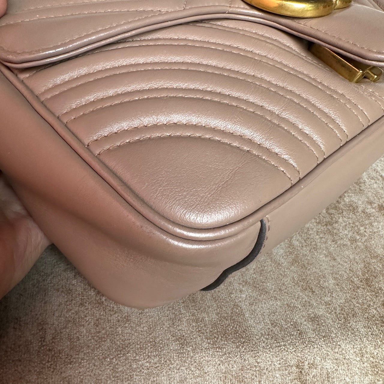 Gucci - Marmont - Leather - Beige - (medium)