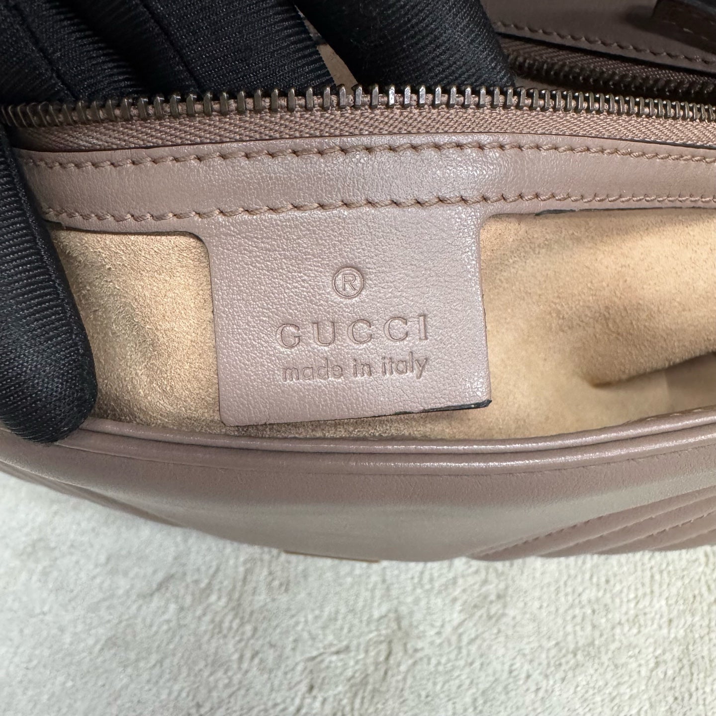 Gucci - Marmont - Leather - Beige - (medium)