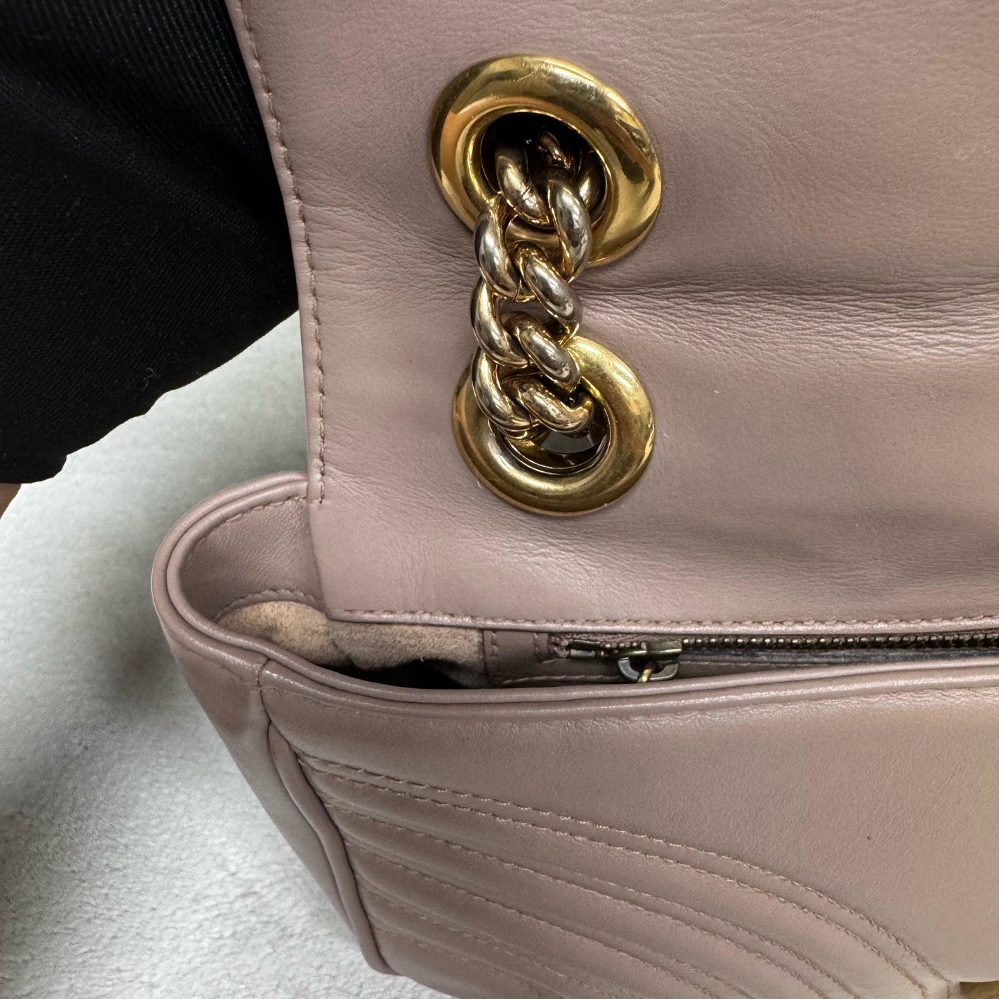 Gucci - Marmont - Leather - Beige - (medium)