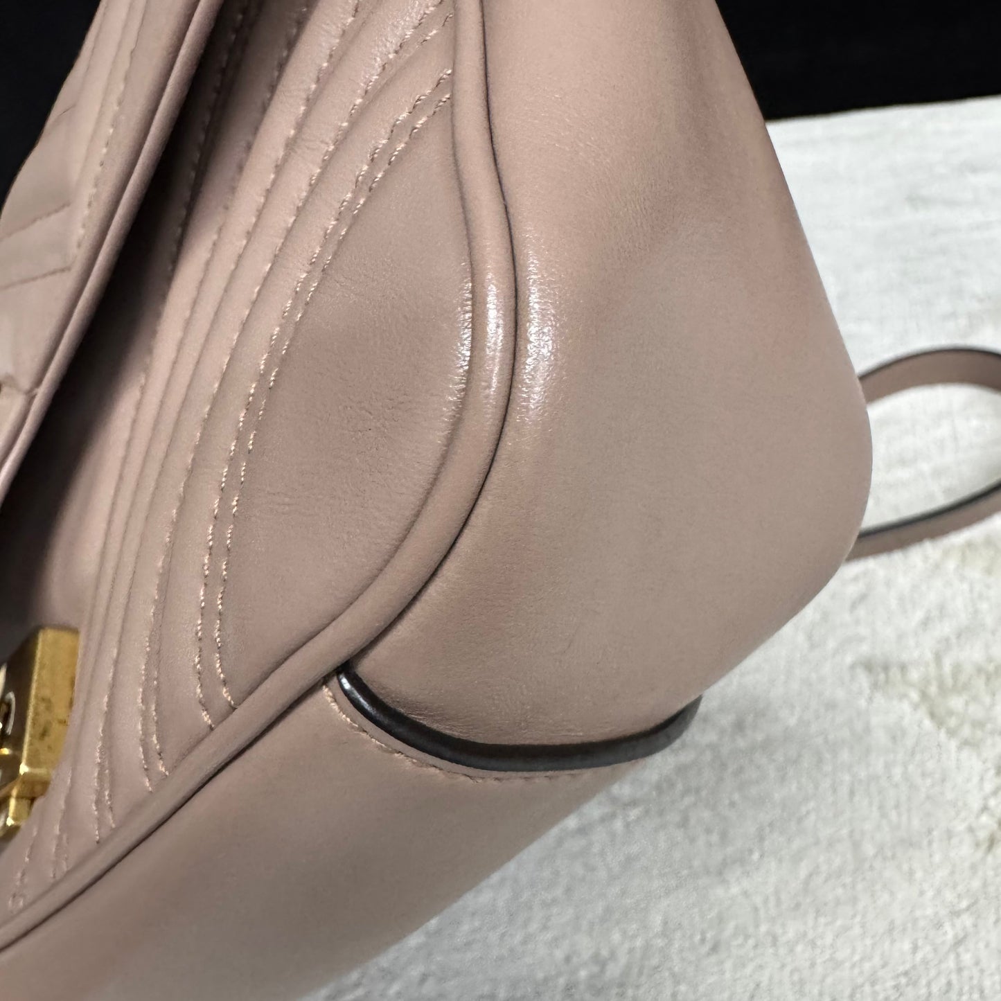 Gucci - Marmont - Leather - Beige - (medium)