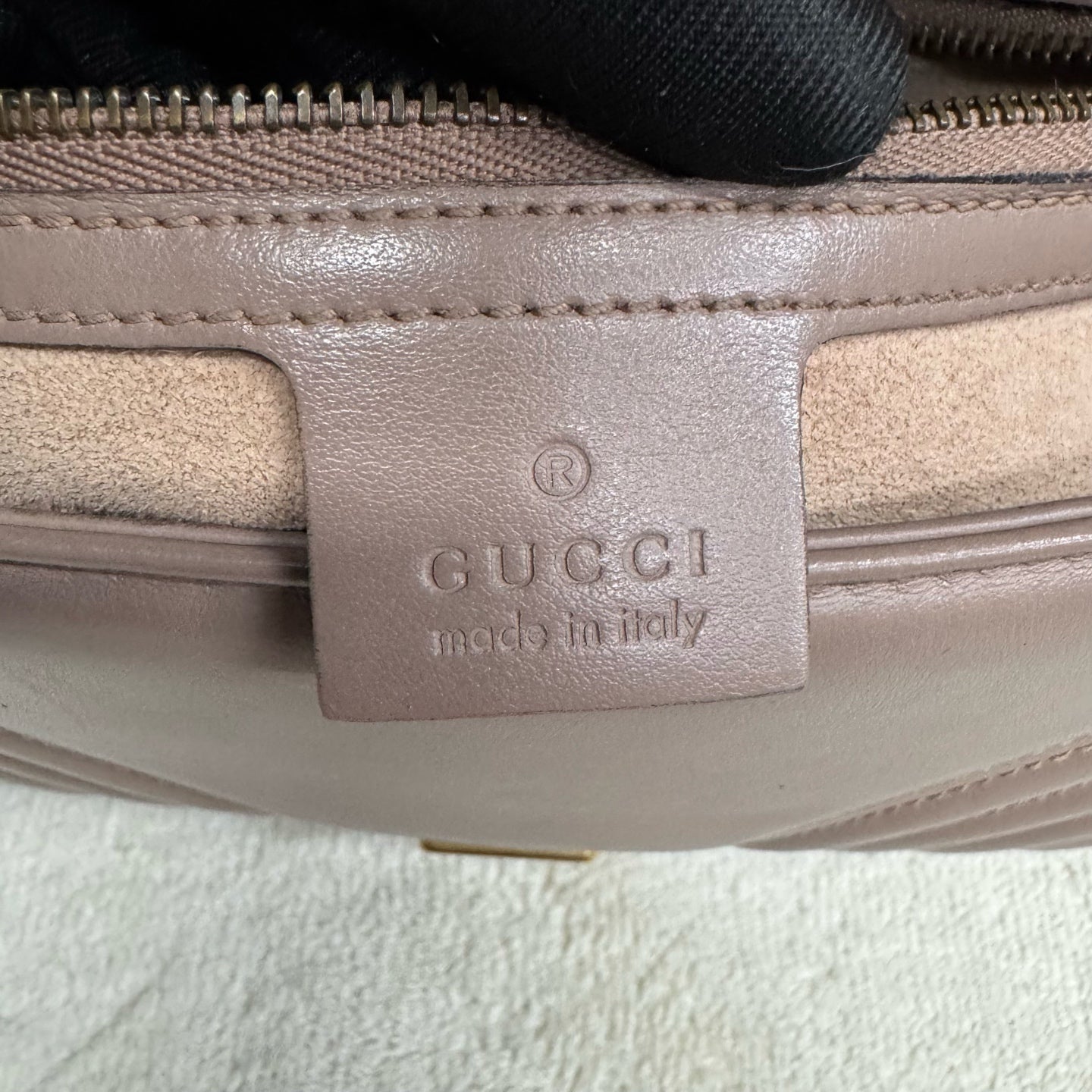 Gucci - Marmont - Leather - Beige - (medium)