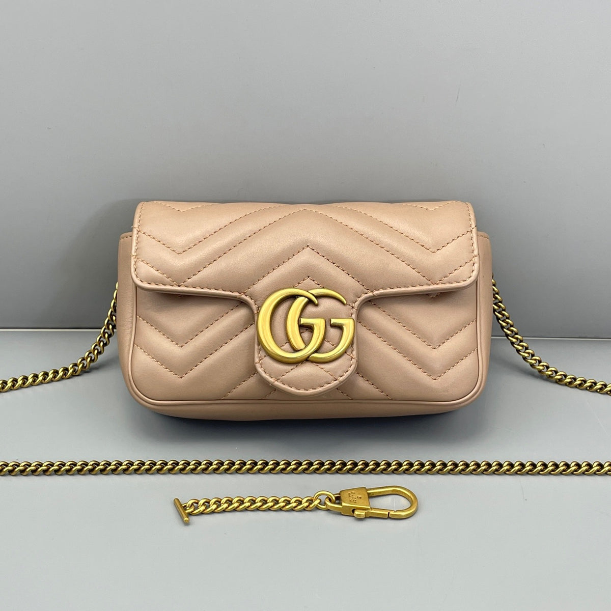 Gucci - Marmont - Leather - Beige - (mini)