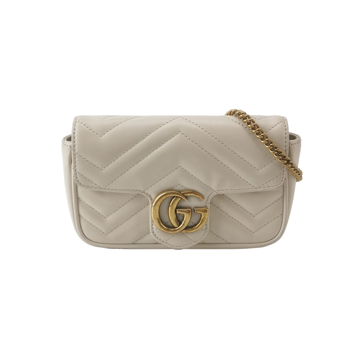 Gucci - Marmont - Leather - Beige - (mini)