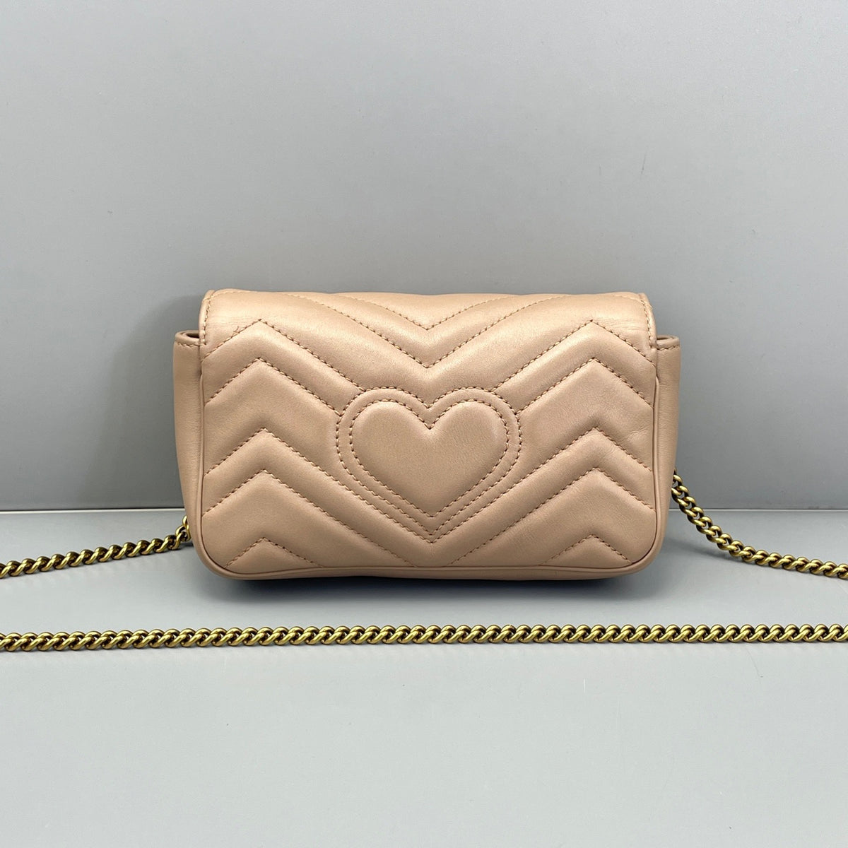Gucci - Marmont - Leather - Beige - (mini)