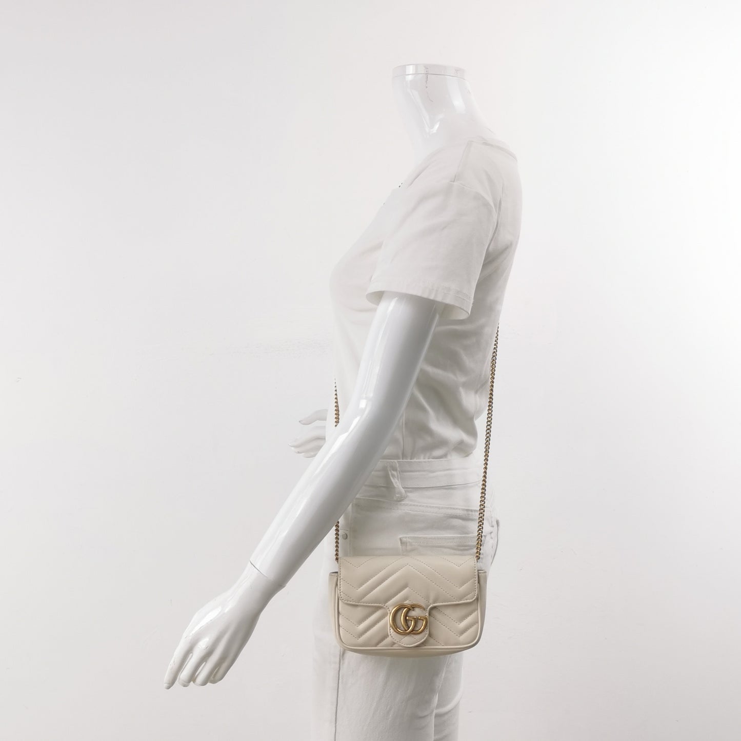 Gucci - Marmont - Leather - Beige - (mini)
