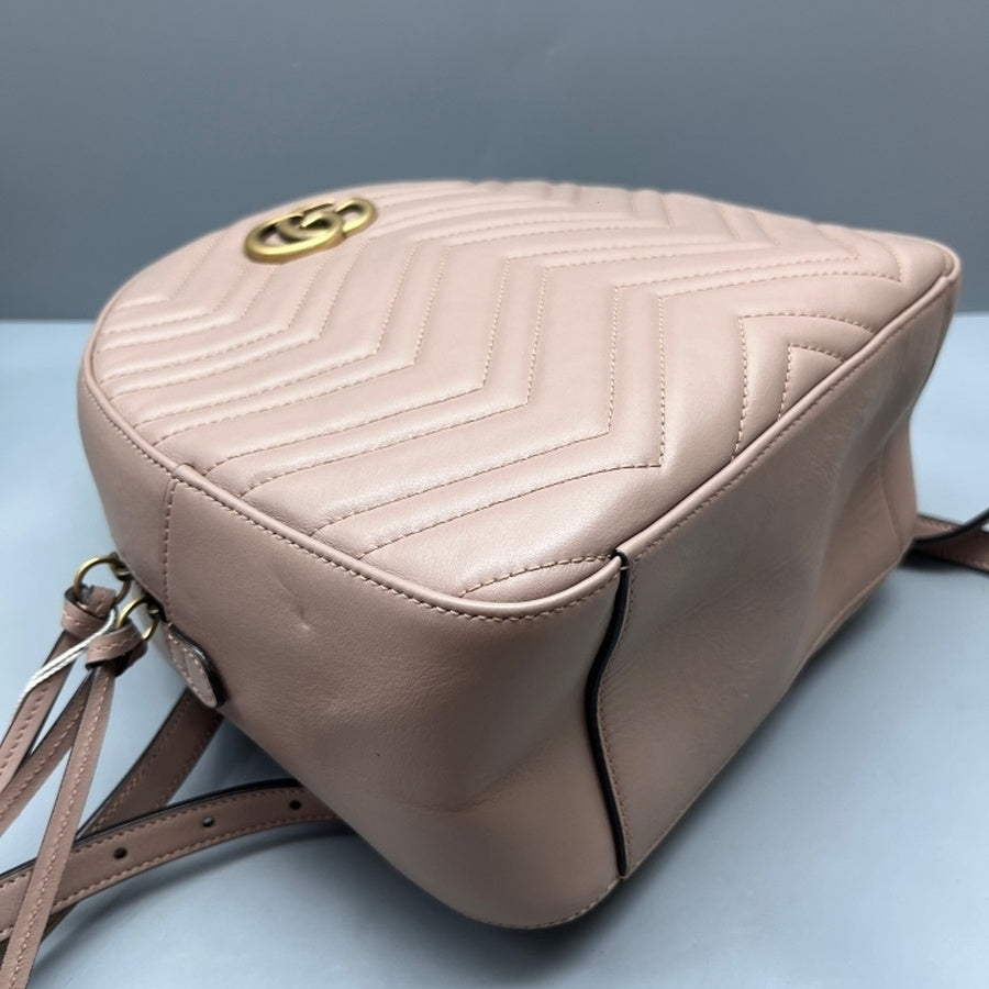 Gucci - Marmont - Leather - Beige - (mini)