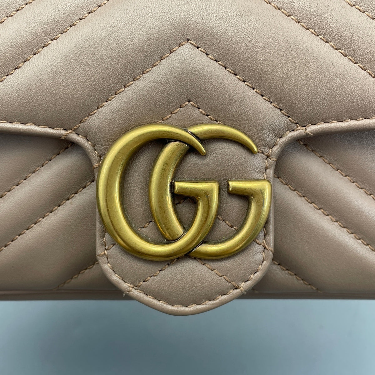 Gucci - Marmont - Leather - Beige - (mini)