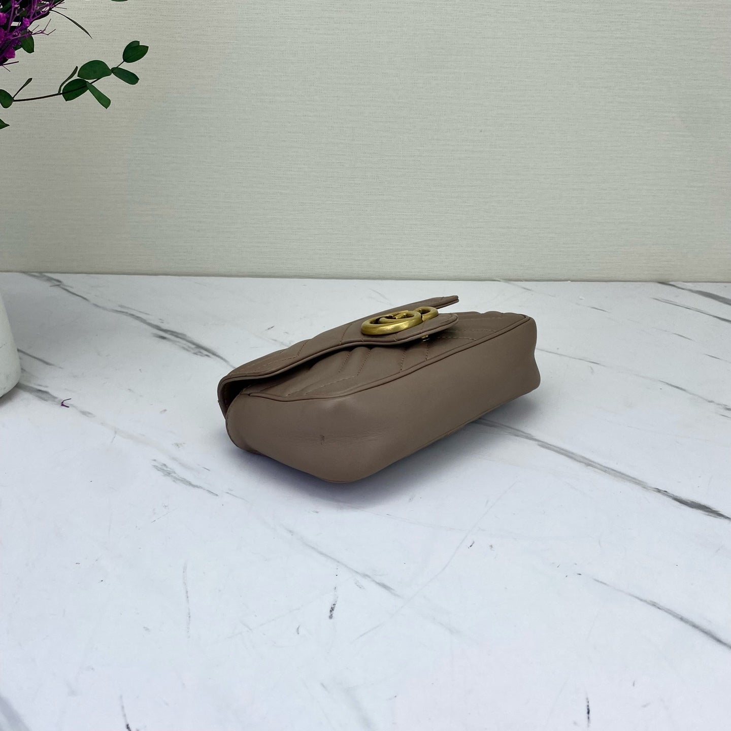 Gucci - Marmont - Leather - Beige - (mini)