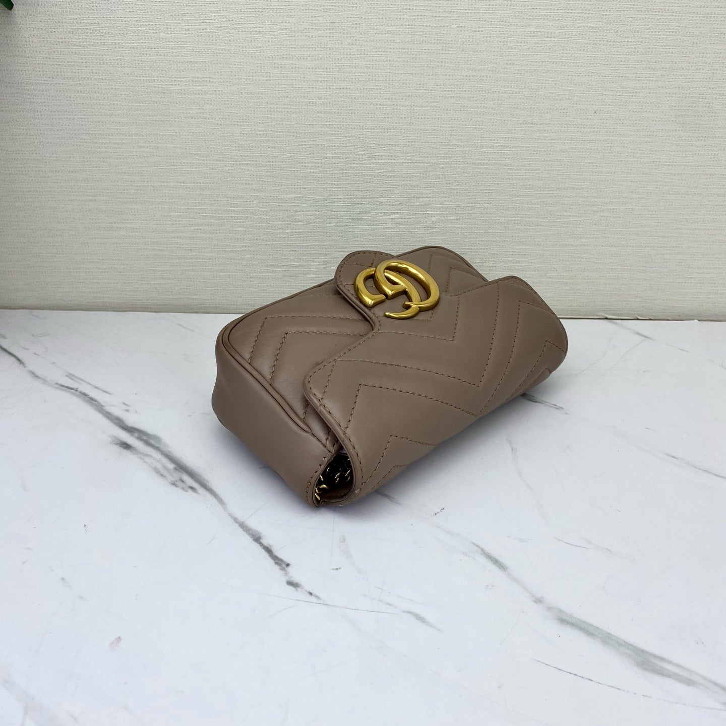 Gucci - Marmont - Leather - Beige - (mini)