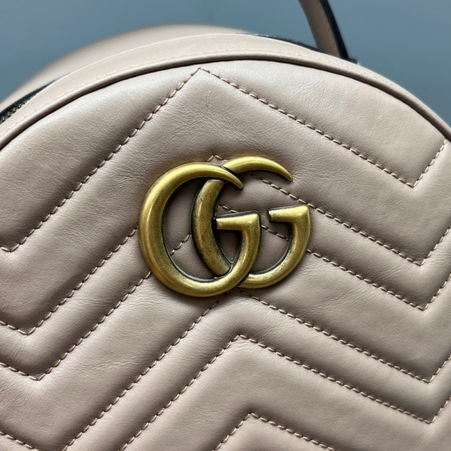 Gucci - Marmont - Leather - Beige - (mini)