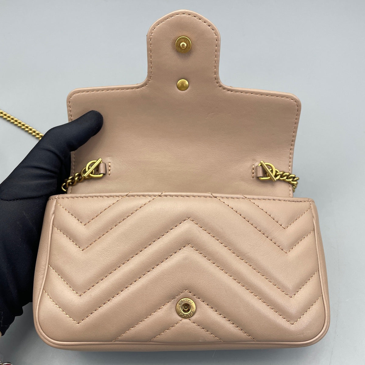 Gucci - Marmont - Leather - Beige - (mini)