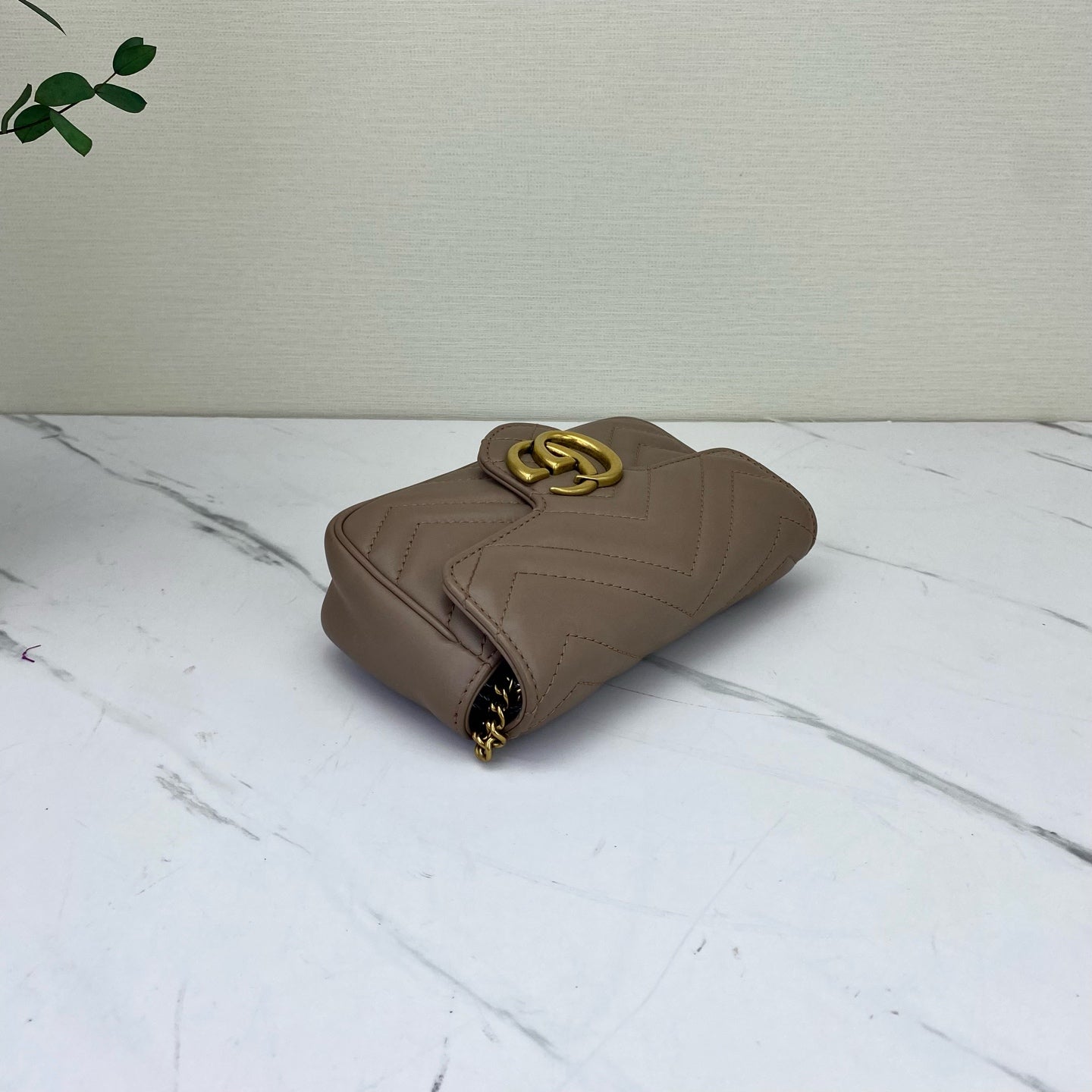 Gucci - Marmont - Leather - Beige - (mini)