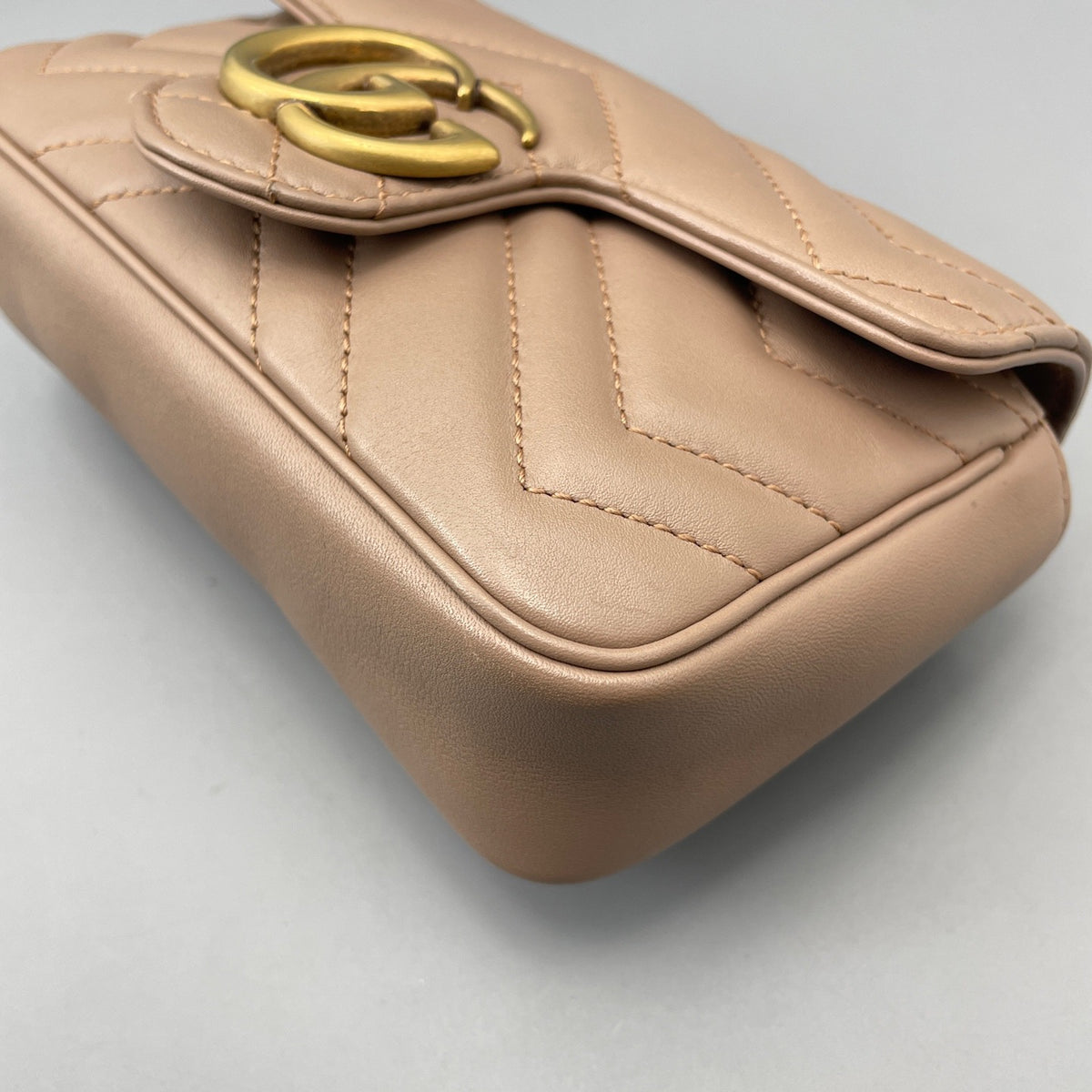 Gucci - Marmont - Leather - Beige - (mini)
