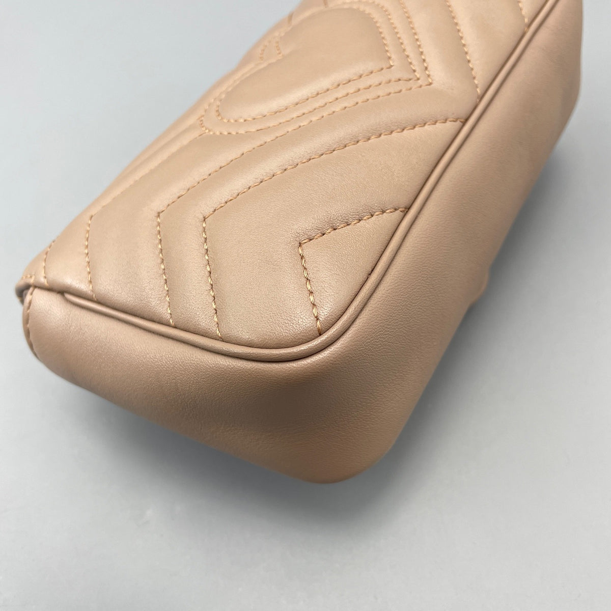Gucci - Marmont - Leather - Beige - (mini)