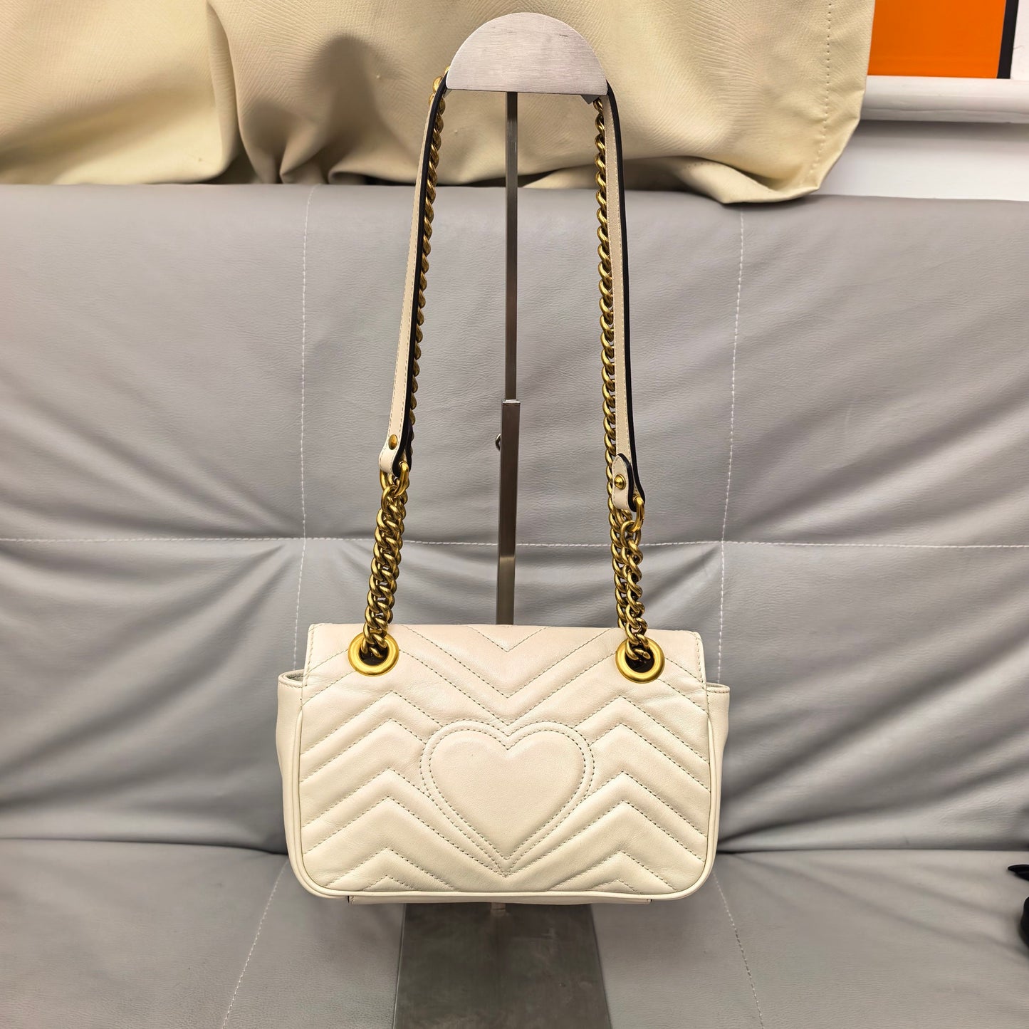 Gucci - Marmont - Leather - Beige - (small)