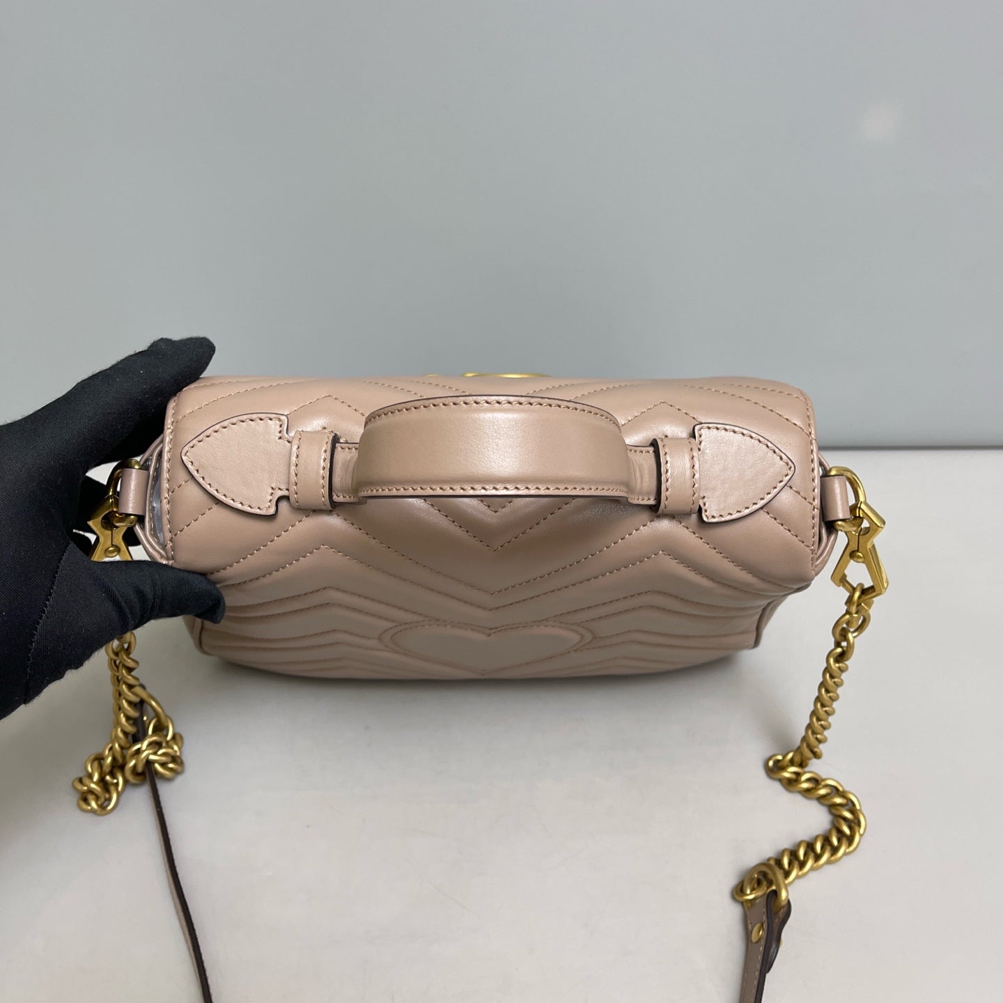 Gucci - Marmont - Leather - Beige - (small)