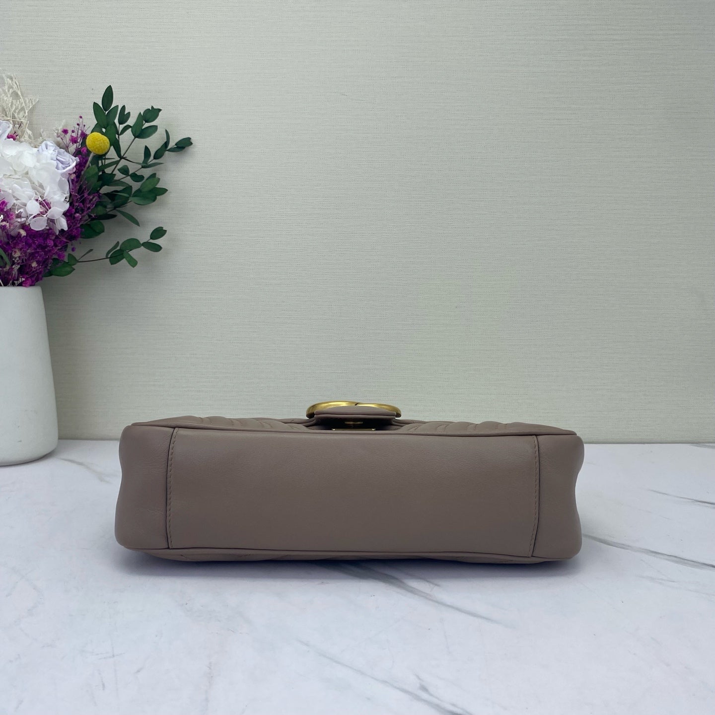 Gucci - Marmont - Leather - Beige - (small)