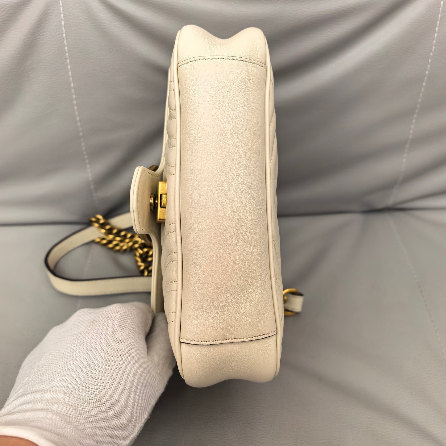 Gucci - Marmont - Leather - Beige - (small)