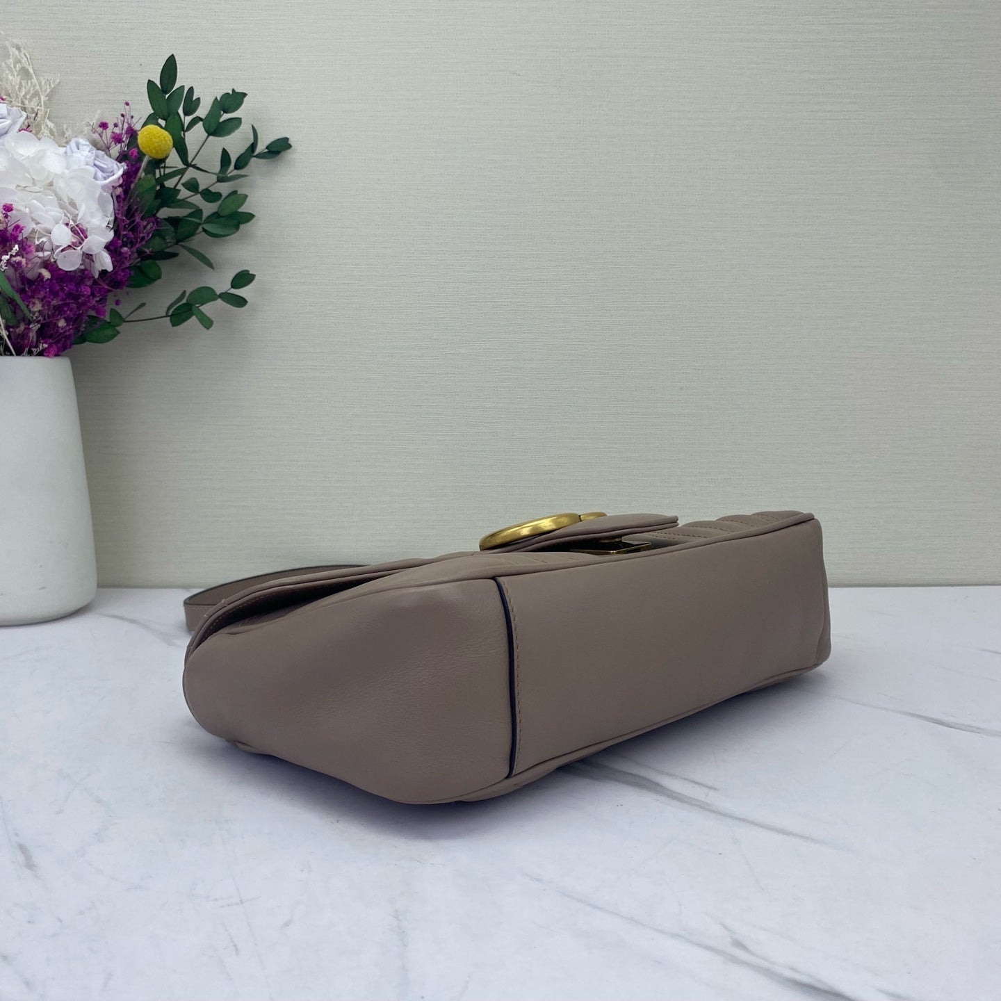 Gucci - Marmont - Leather - Beige - (small)
